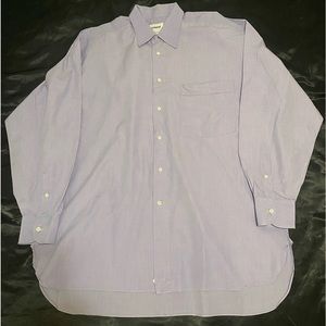 LORENZINI Shirt (L, Purple/Solid, Cotton)